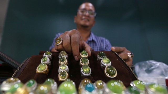 Ilustrasi batu akik. Foto: ANTARA FOTO/Irwansyah Putra