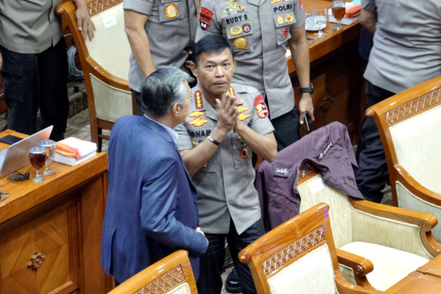 Kapolri Idham Aziz usai melaksanakan Raker dengan Komisi 3 DPR. Foto: Helmi Afandi Abdullah/kumparan