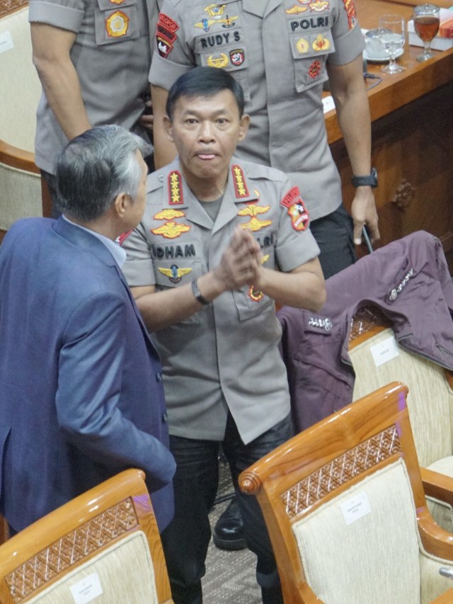 Kapolri Idham Aziz usai melaksanakan Raker dengan Komisi 3 DPR. Foto: Helmi Afandi Abdullah/kumparan