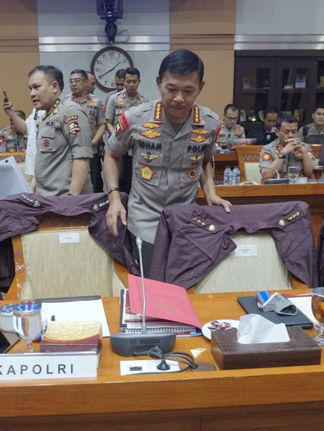 Kapolri Jenderal Pol Idham Azis mengikuti Rapat Dengan Pendapat (RDP) dengan Komisi III DPR RI di Kompleks Parlemen, Jakarta. Foto: Helmi Afandi Abdullah/kumparan 