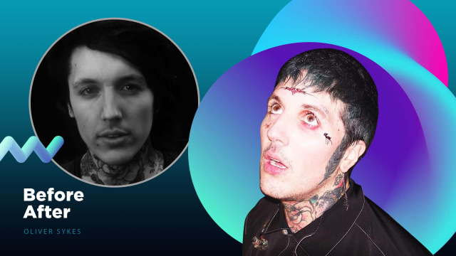 Before after Oliver Sykes, vokalis Bring Me the Horizon Foto: Dimas Rahman