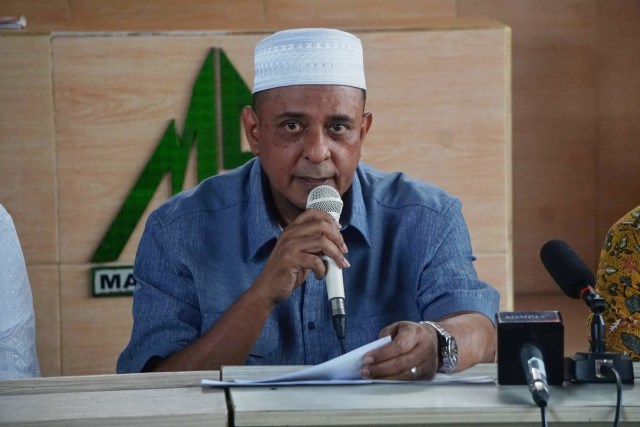 Yusuf Martak memberikan penjelasan terkait akan diselenggarakan reuni akbar 212 tahun 2019 di Sekretariat DPP FPI, Jakarta. Foto: Irfan Adi Saputra/kumparan