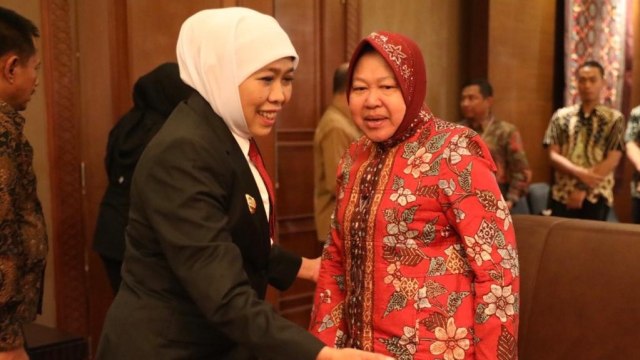 Khofifah dan Risma. Foto: Dok. Istimewa