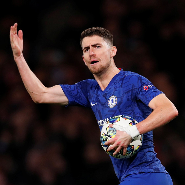 Jorginho, gelandang Chelsea. Foto: REUTERS/David Klein