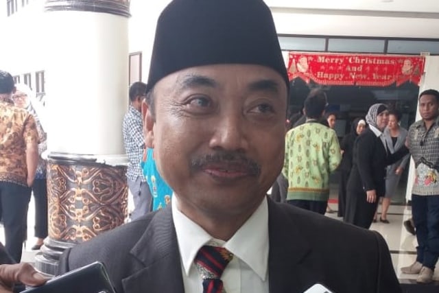 Kepala Inspektorat Provinsi Papua Barat, Sugiyono. (BumiPapua.com/Irsye SImbar) 