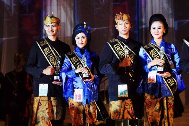 Rizky Ramdan saat menjadi duta wisata kangmas Batu, pada 2014. Foto-foto dokumen.