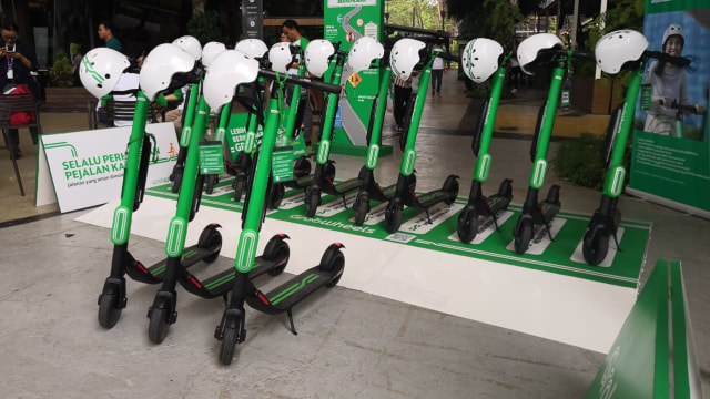 Skuter listrik GrabWheels. Foto: Bianda Ludwianto/kumparan