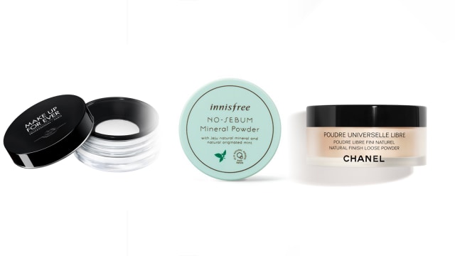 Rekomendasi bedak tabur. Foto: Dok. Sociolla, Innisfree dan Chanel