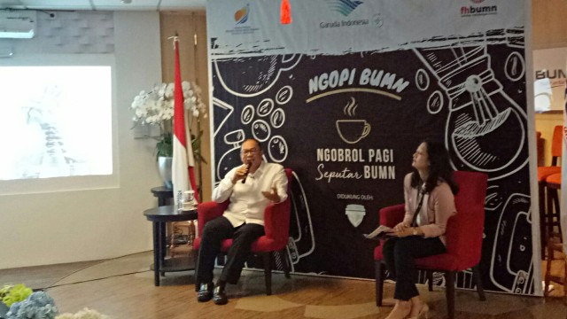 Ngopi BUMN dengan Garuda Indonesia soal persiapan Natal dan tahun baru, Selasa (26/11). Foto: Resya Firmansyah/kumparan