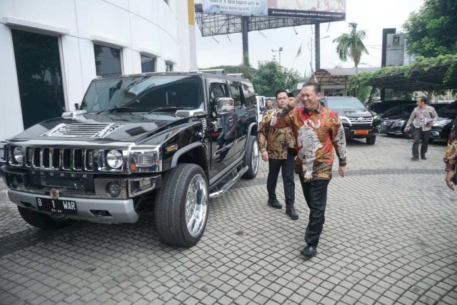 Ketua MPR RI Bambang Soesatyo saat tiba di kantor DPP PKS. Foto: Helmi Afandi Abdullah/kumparan