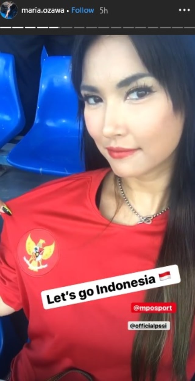 Foto: Instagram Story/@maria.ozawa