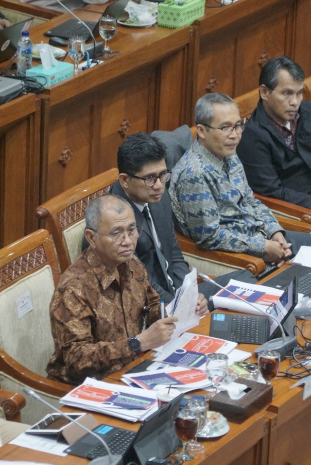 Susana saat rapat dengar pendapat komisi III DPR dengan KPK untuk membahas evaluasi kerja, Rabu (27/11). Foto: Helmi Afandi Abdullah/kumparan