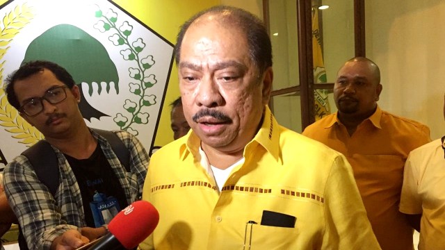 Ketua Penyelenggara Munas Golkar Melchias Marcus Mekeng. Foto: Rafyq Panjaitan/kumparan