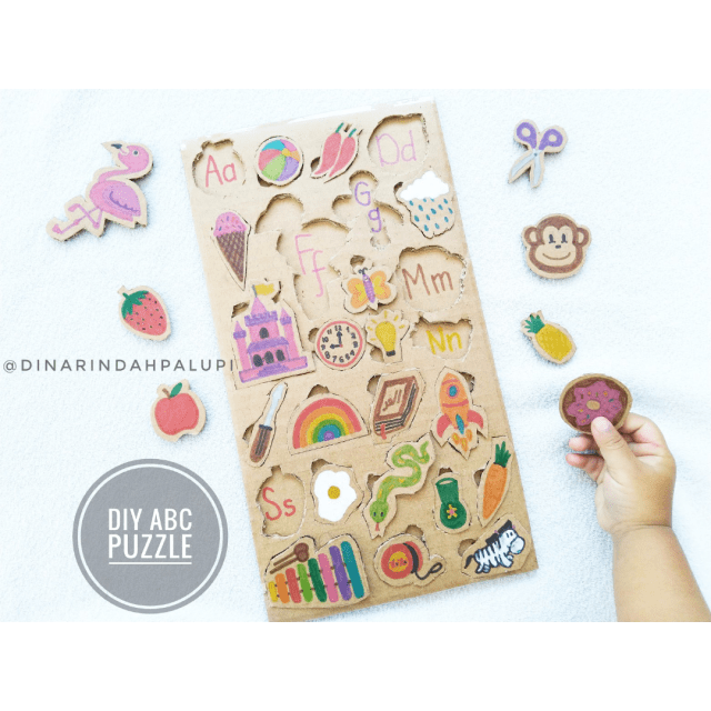 Ide Bermain Anak - DIY ABC Puzzle