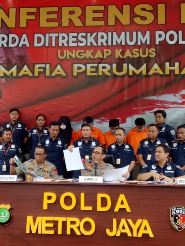 Konferensi Pers kasus perumahan syariah fiktif di Polda Metro Jaya, Jakarta, Kamis (28/11/2019). Foto: Ricky Febrian/kumparan