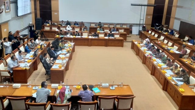 Rapat komisi VIII DPR dengan Menag Fachrul Razi untuk Pembahasan Awal Dana Haji, Kamis (28/11). Foto: Paulina Herasmaranindar/kumparan