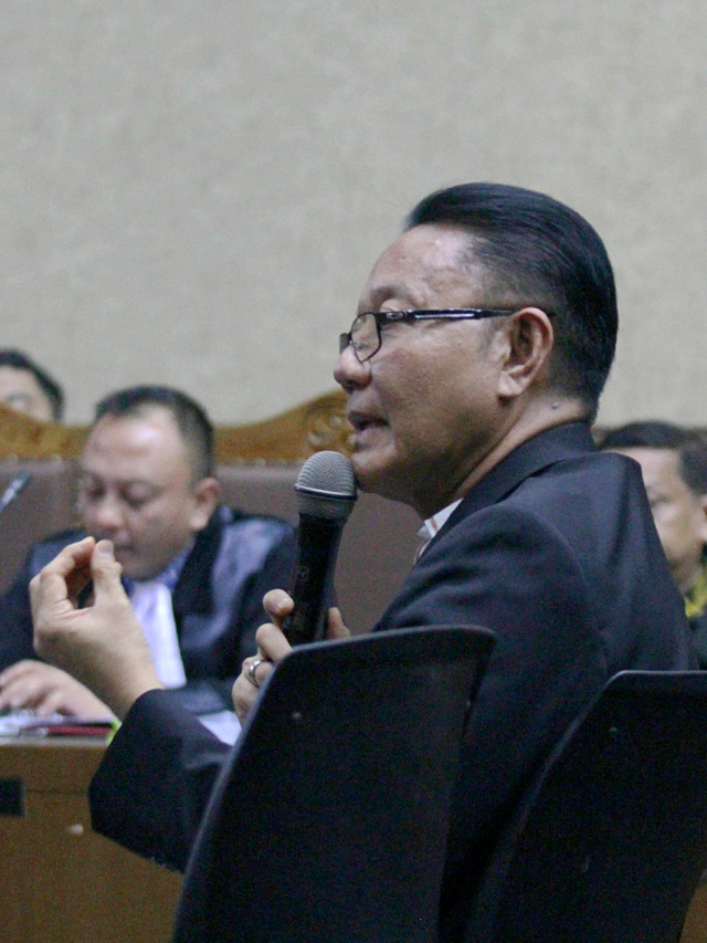 Terdakwa kasus suap, I Nyoman Dhamantra. Foto: Nugroho Sejati/kumparan
