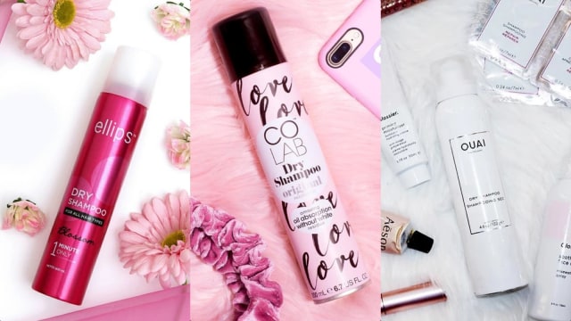 Rekomendasi Dry Shampoo. Foto: dok. ELLIPS, COLAB, OUAI