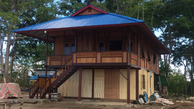 Salah satu homestay yang sedang dilakukan penataan pembangunan. Foto: Gitario Vista Inasis/kumparan
