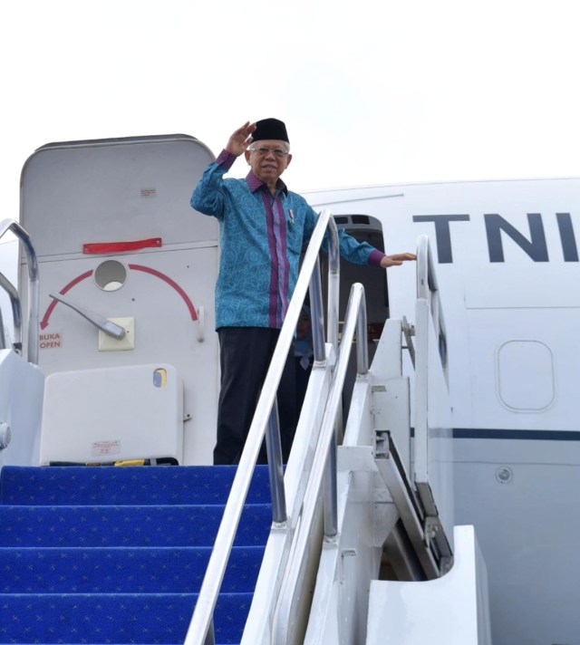 Wakil Presiden Ma'ruf Amin bertolak ke Bali untuk kunjungan kerja, Jumat (29/11). Foto: Dok. Setwapres 
