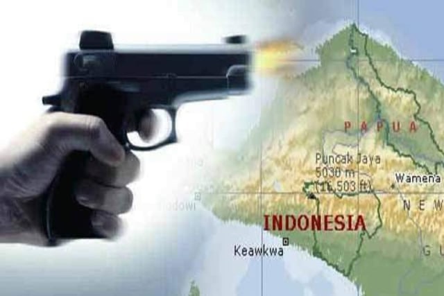 Ilustrasi penembakan di Papua.