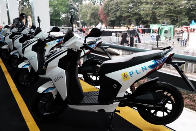 Motor Gesits di IIMS MotoBike Expo 2019. Foto: Bangkit Jaya Putra/kumparan