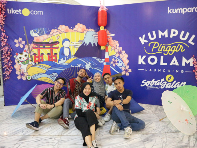 Keseruan Kumpul Pinggir Kolam Sekaligus Launching Sobat Jalan