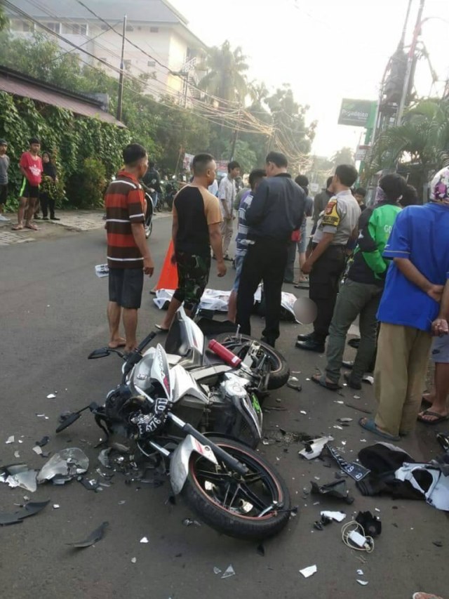 Kondisi motor yang dikendarai Nurul Faqih. Foto: Dok. Istimewa
