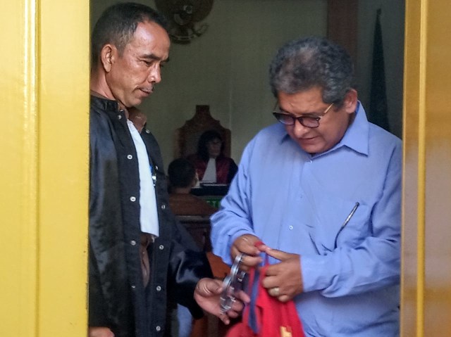 Guido Torres Morales saat berada di PN Denpasar (KR 14)