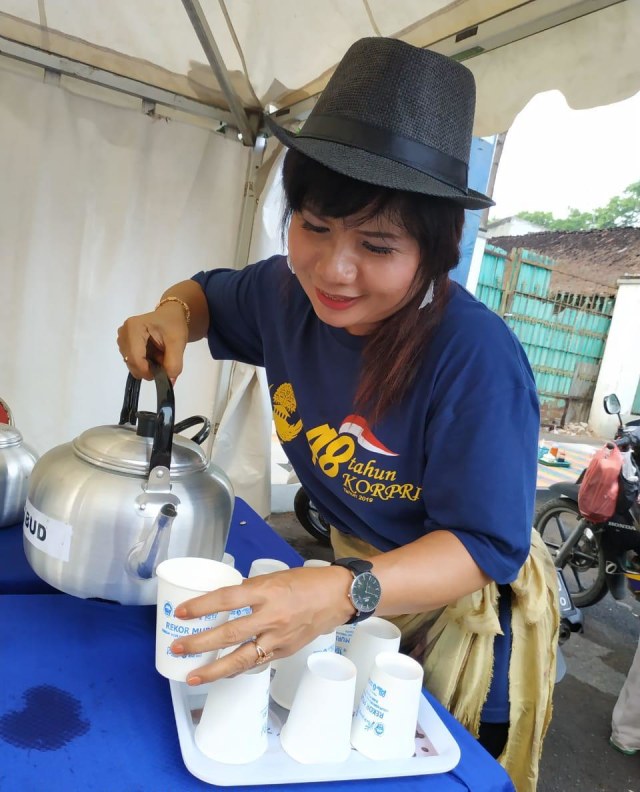 Kabupaten Pati Pecahkan Rekor MURI dengan kopi. Foto: Dok. Pemkab Pati
