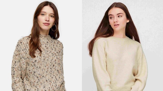 Rekomendasi Knitwear untuk ke Kantor. Foto: Dok. Topshop dan UNIQLO