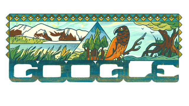 Google Doodle Taman Nasional Lorentz di Papua, Indonesia. Foto: Google