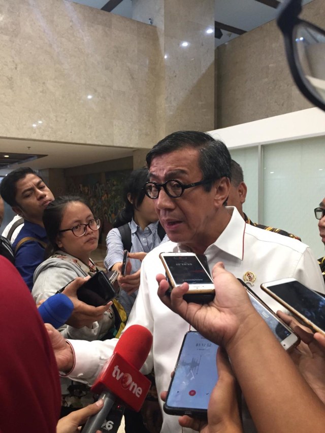 Menkumham Yasonna Laoly. Foto: Efira Tamara Thenu/kumparan