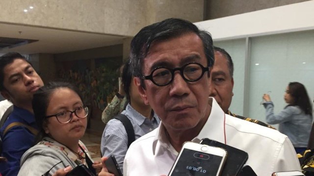 Menkumham Yasonna Laoly. Foto: Efira Tamara Thenu/kumparan