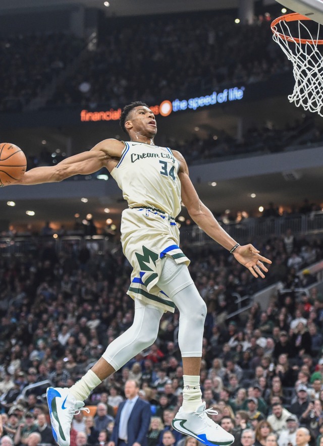 Bintang Milwaukee Bucks, Giannis Antetokounmpo.  Foto: Benny Sieu-USA TODAY Sports