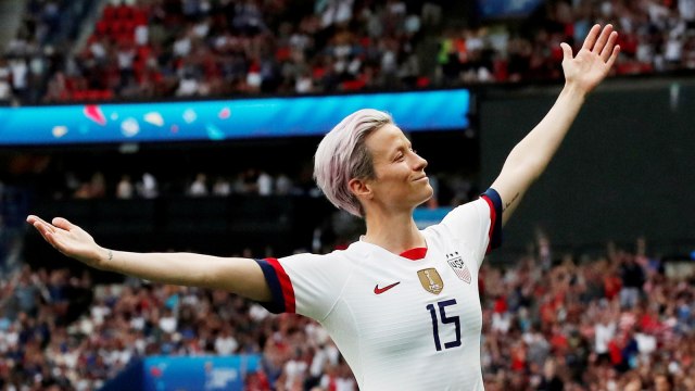 Megan 'The Viper' Rapinoe. Foto: Reuters/Benoit Tissier
