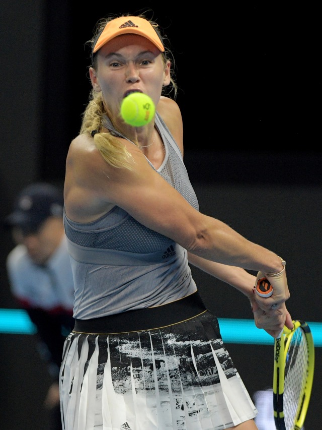 Caroline Wozniacki.
 Foto: AFP/NOEL CELIS