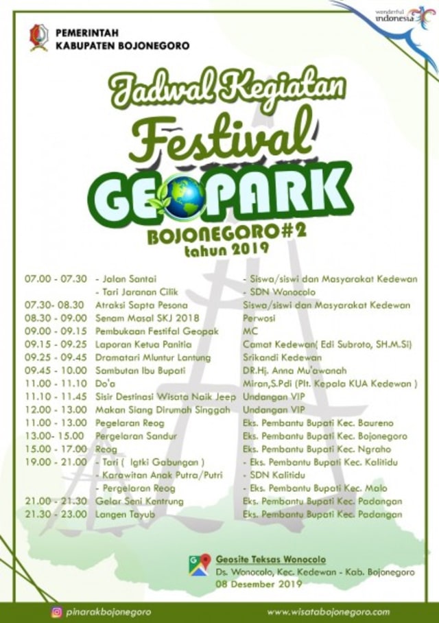 Ragam Kegiatan Akan Meriahkan Festival Geopark Bojonegoro Ke 2 