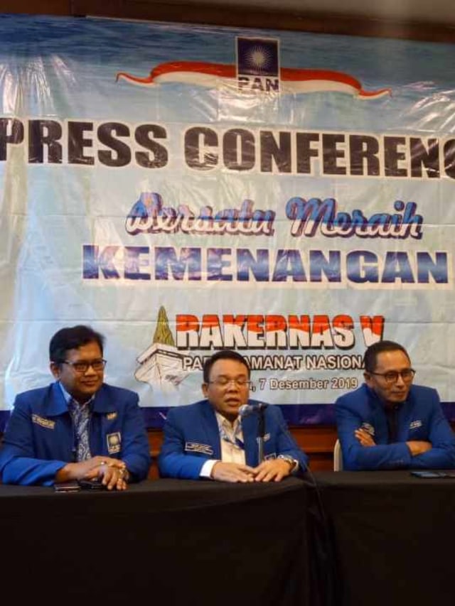 Konferensi pers Steering Committee (SC) Rakernas PAN. Foto: Aprilandika Pratama/kumparan