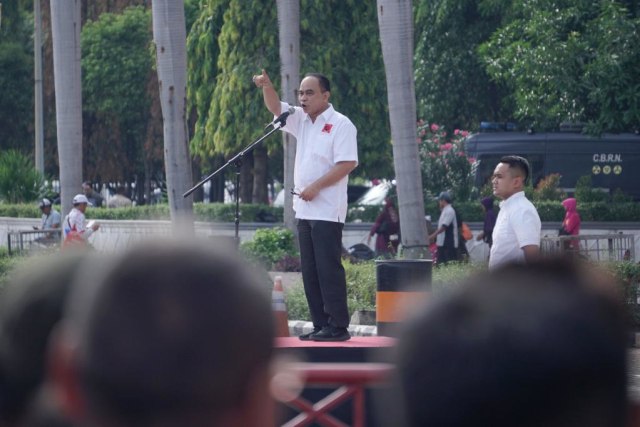 Ketua Projo Budi Arie Setiadi hadiri Kongres II Projo di JIEXpo Kemayoran, Jakarta, Sabtu (7/12). Foto: Fanny Kusumawardhani/kumparan