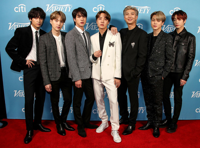 BTS di acara Variety's 2019 Hitmakers. Foto: Twitter/Variety