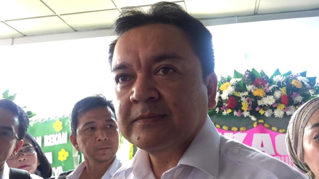 Ketua Umum IKAGI versi Achmad Haeruman di Kementerian BUMN, Jakarta, Senin (9/12). Foto: Ema Fitriyani/kumparan