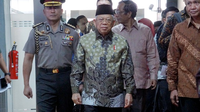 Wakil Presiden Ma'ruf Amin pada Peringatan Hari Anti Korupsi Sedunia di Gedung KPK, Jakarta, Senin (9/12). Foto: Helmi Afandi/kumparan