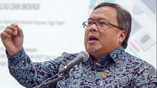 Menteri Riset dan Teknologi Bambang Brodjonegoro. Foto: ANTARA FOTO/Raisan Al Farisi
