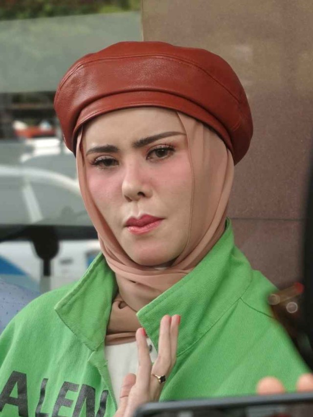 Angel Lelga di Polres Jakarta Selatan, Senin (9/12). Foto: Iqbal Firdaus/kumparan