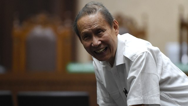 Terdakwa kasus suap distribusi gula Pieko Nyotosetiadi. Foto: ANTARA FOTO/Nova Wahyudi