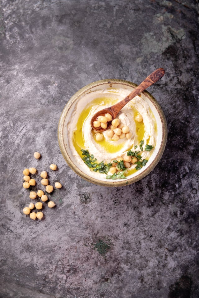 Ilustrasi kacang arab dalam hummus Foto: dok.shutterstock