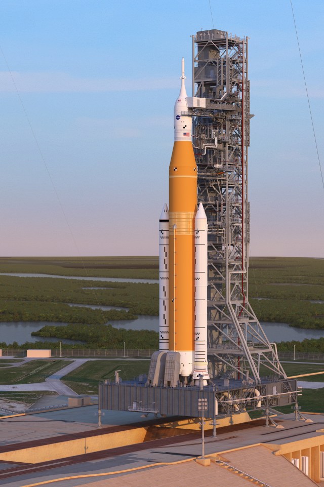 Bentuk roket NASA yang bakal kirim manusia.  Foto: NASA (National Aeronautics and Space Administration)