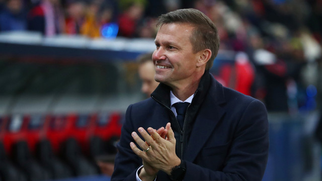 Jesse Marsch, pelatih Red Bull Salzburg. Foto: REUTERS/Michael Dalder
