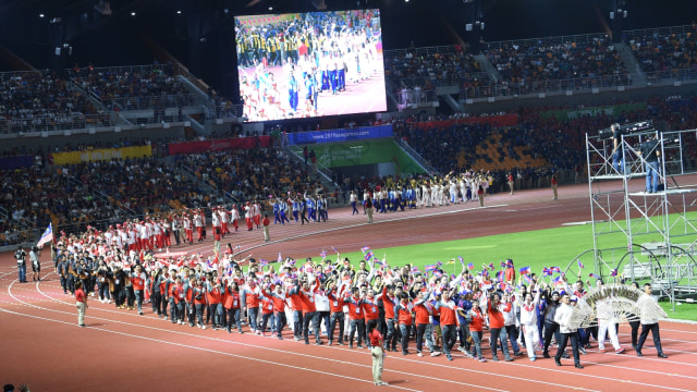 Penutupan SEA Games 2019 Foto: AFP/Ted Aljibe